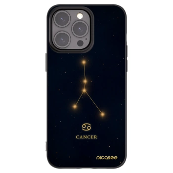 Picasee silikónový čierny obal pre Apple iPhone 15 Pro Max - CANCER