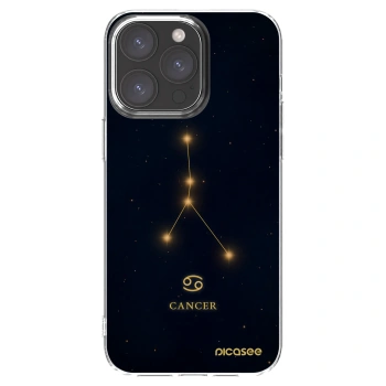 Picasee silikónový prehľadný obal pre Apple iPhone 15 Pro Max - CANCER