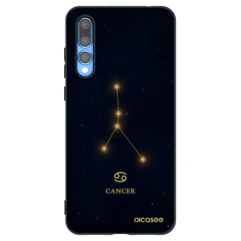 Picasee silikónový čierny obal pre Huawei P20 Pro - CANCER