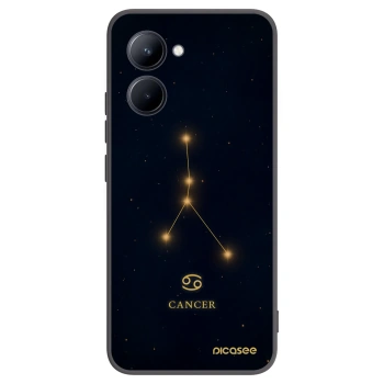 Picasee silikónový čierny obal pre Realme C33 (2023) - CANCER