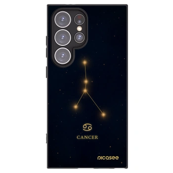 Picasee silikónový čierny obal pre Samsung Galaxy S24 Ultra S928B 5G - CANCER