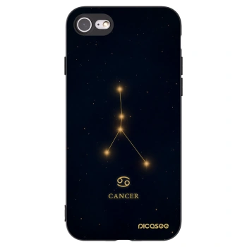 Picasee silikónový čierny obal pre Apple iPhone 8 - CANCER