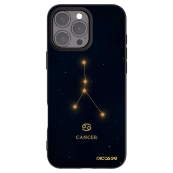 Picasee silikónový čierny obal pre Apple iPhone 16 Pro Max - CANCER