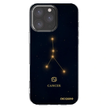 Picasee silikónový prehľadný obal pre Apple iPhone 16 Pro Max - CANCER