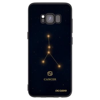 Picasee silikónový čierny obal pre Samsung Galaxy S8 G950F - CANCER
