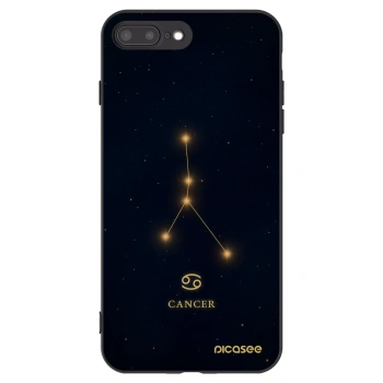 Picasee silikónový čierny obal pre Apple iPhone 8 Plus - CANCER
