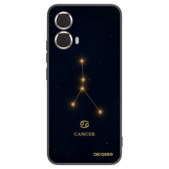 Picasee silikónový čierny obal pre Motorola Moto G85 - CANCER