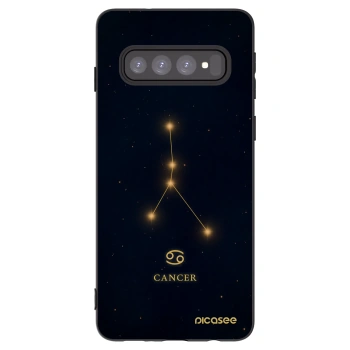 Picasee silikónový čierny obal pre Samsung Galaxy S10 G973 - CANCER
