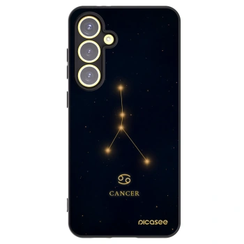 Picasee silikónový čierny obal pre Samsung Galaxy S24 FE S721B - CANCER