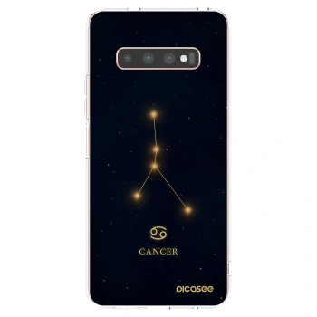 Picasee silikónový prehľadný obal pre Samsung Galaxy S10 Plus G975 - CANCER