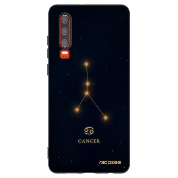 Picasee silikónový čierny obal pre Huawei P30 - CANCER