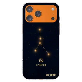 Picasee silikónový prehľadný obal pre Apple iPhone 17 Pro Max - CANCER
