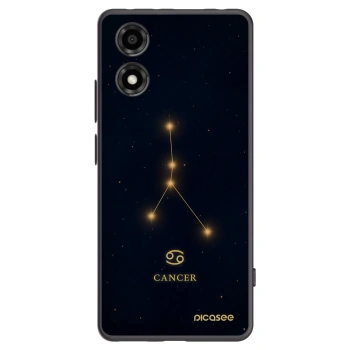 Picasee silikónový čierny obal pre Motorola Moto E14 - CANCER