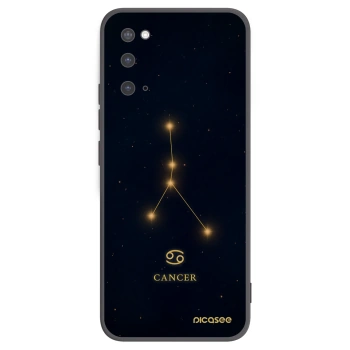 Picasee silikónový čierny obal pre Samsung Galaxy S20 G980F - CANCER