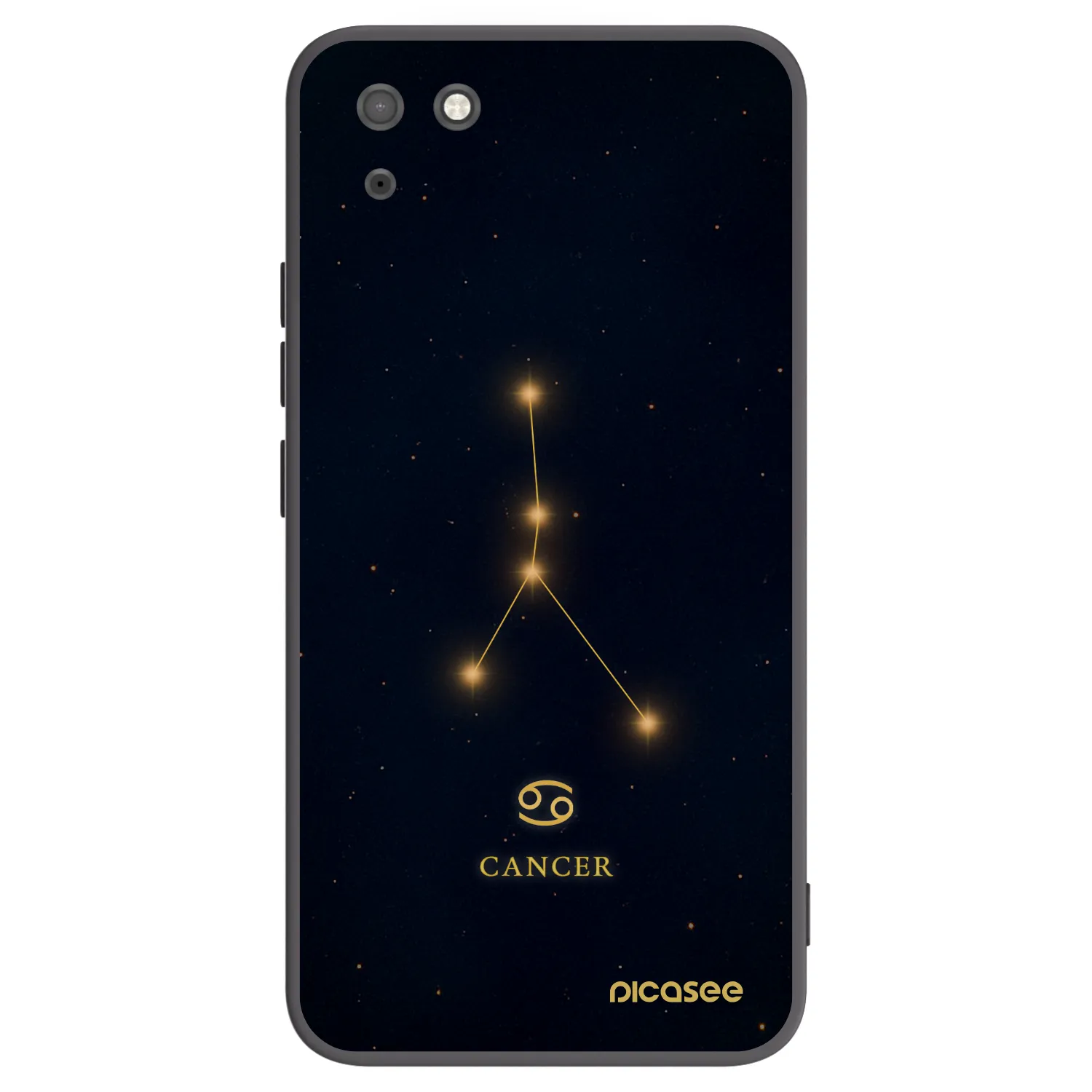 Picasee silikónový čierny obal pre Huawei Y5P - CANCER