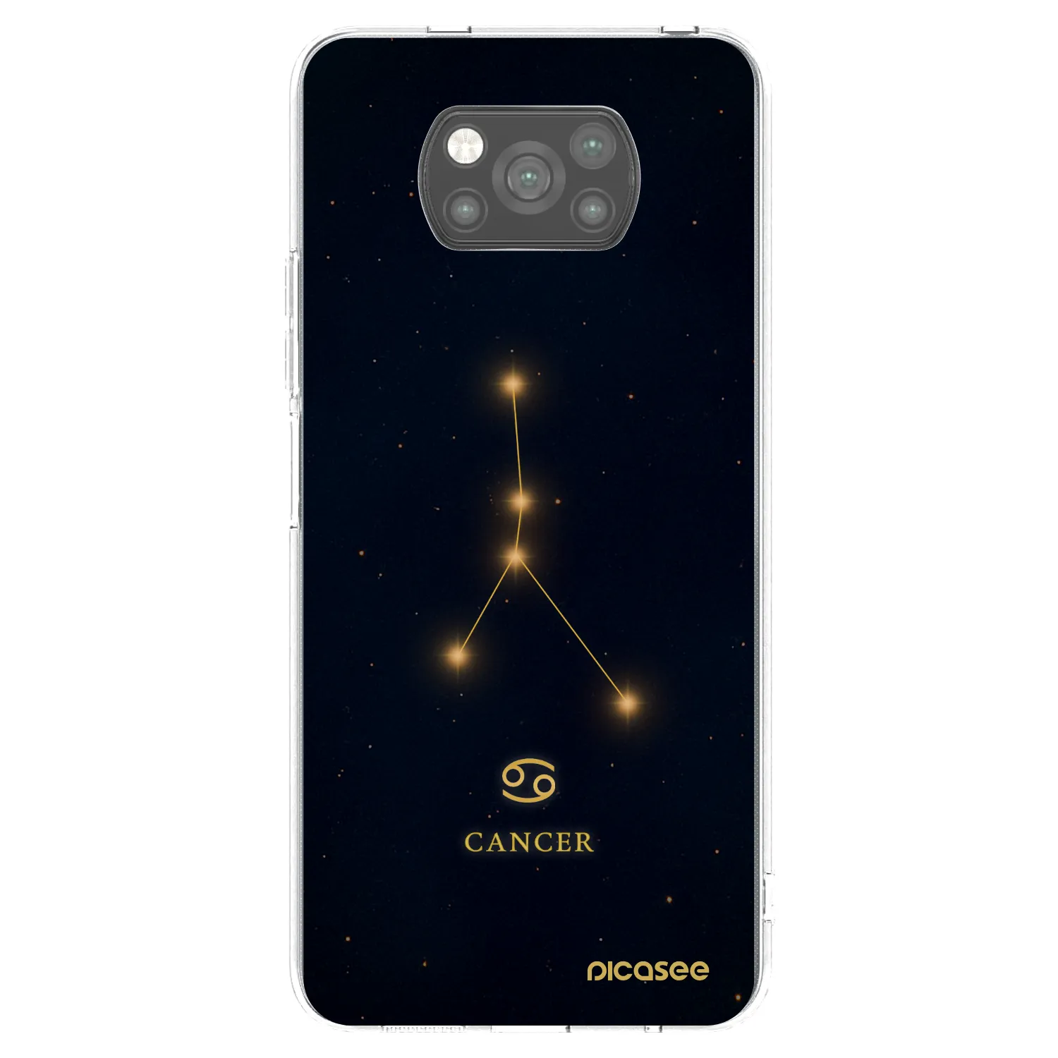 Picasee silikónový čierny obal pre Xiaomi Poco X3 - CANCER