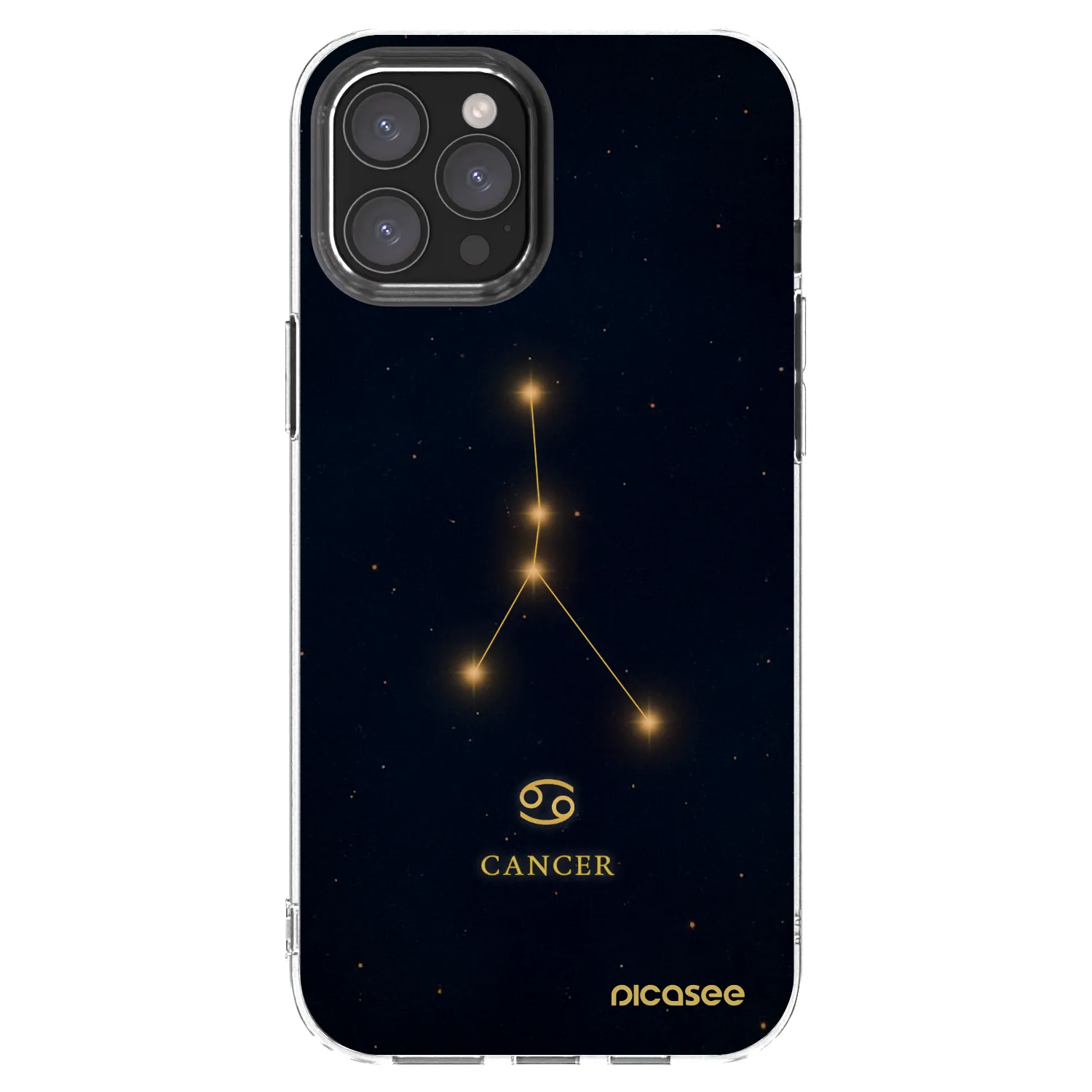 Picasee silikónový prehľadný obal pre Apple iPhone 12 Pro Max - CANCER