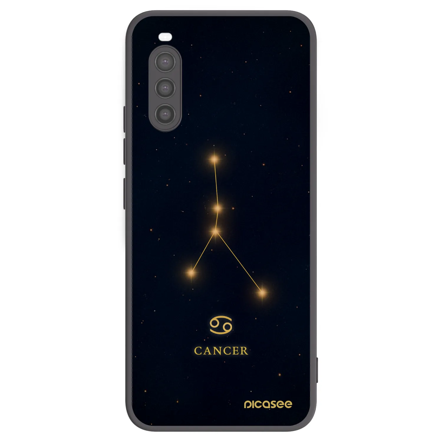 Picasee silikónový čierny obal pre Sony Xperia 10 II - CANCER