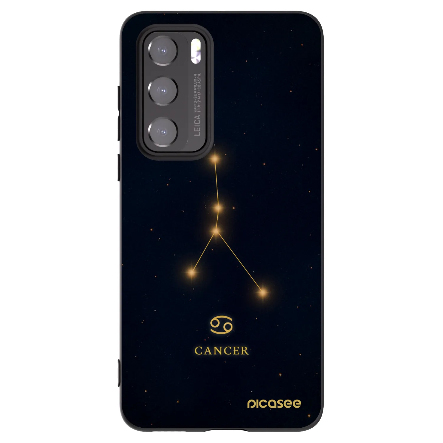 Picasee silikónový čierny obal pre Huawei P40 - CANCER