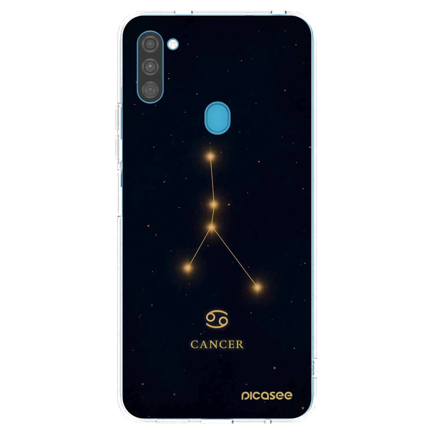 Picasee silikónový prehľadný obal pre Samsung Galaxy M11 - CANCER
