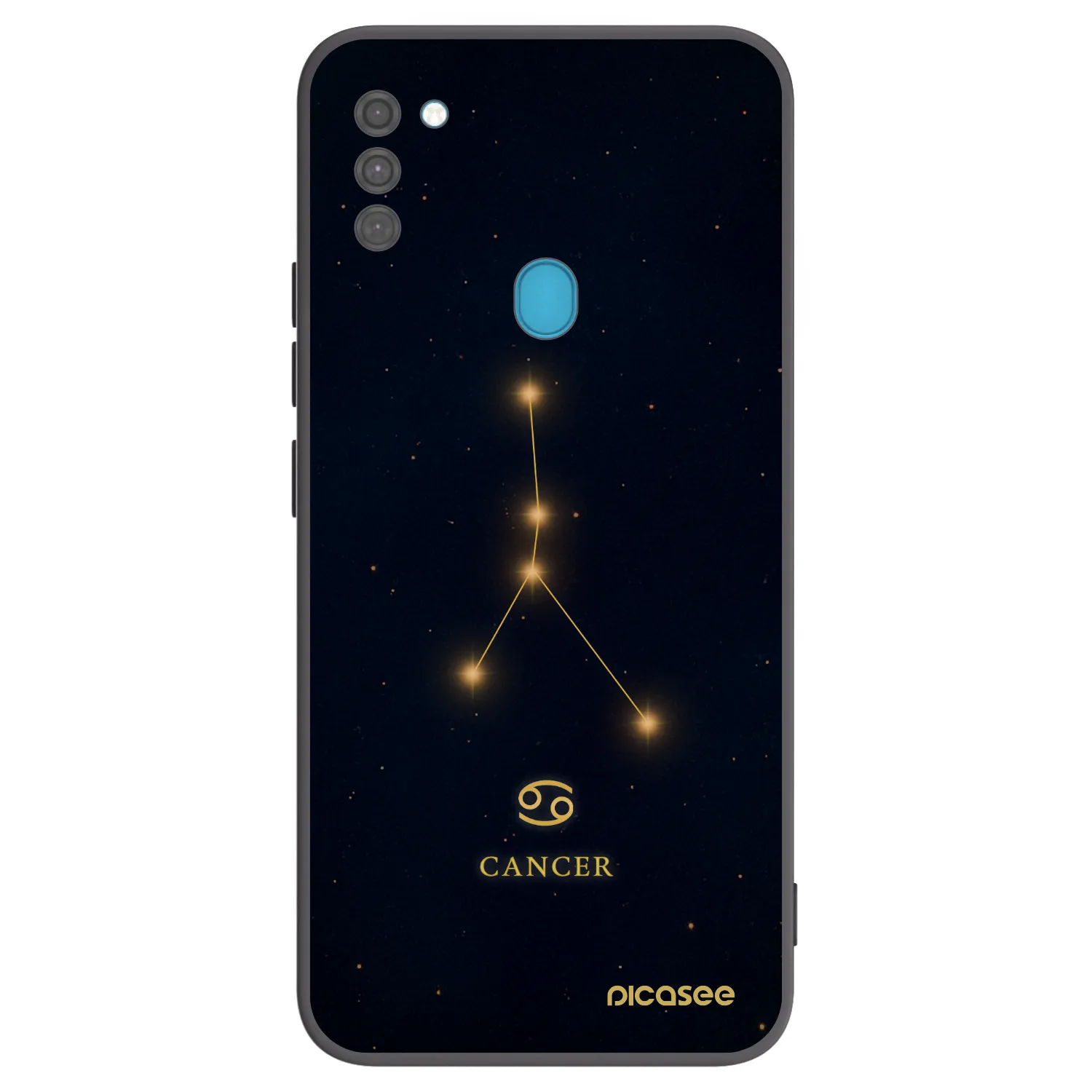 Picasee silikónový čierny obal pre Samsung Galaxy M11 - CANCER