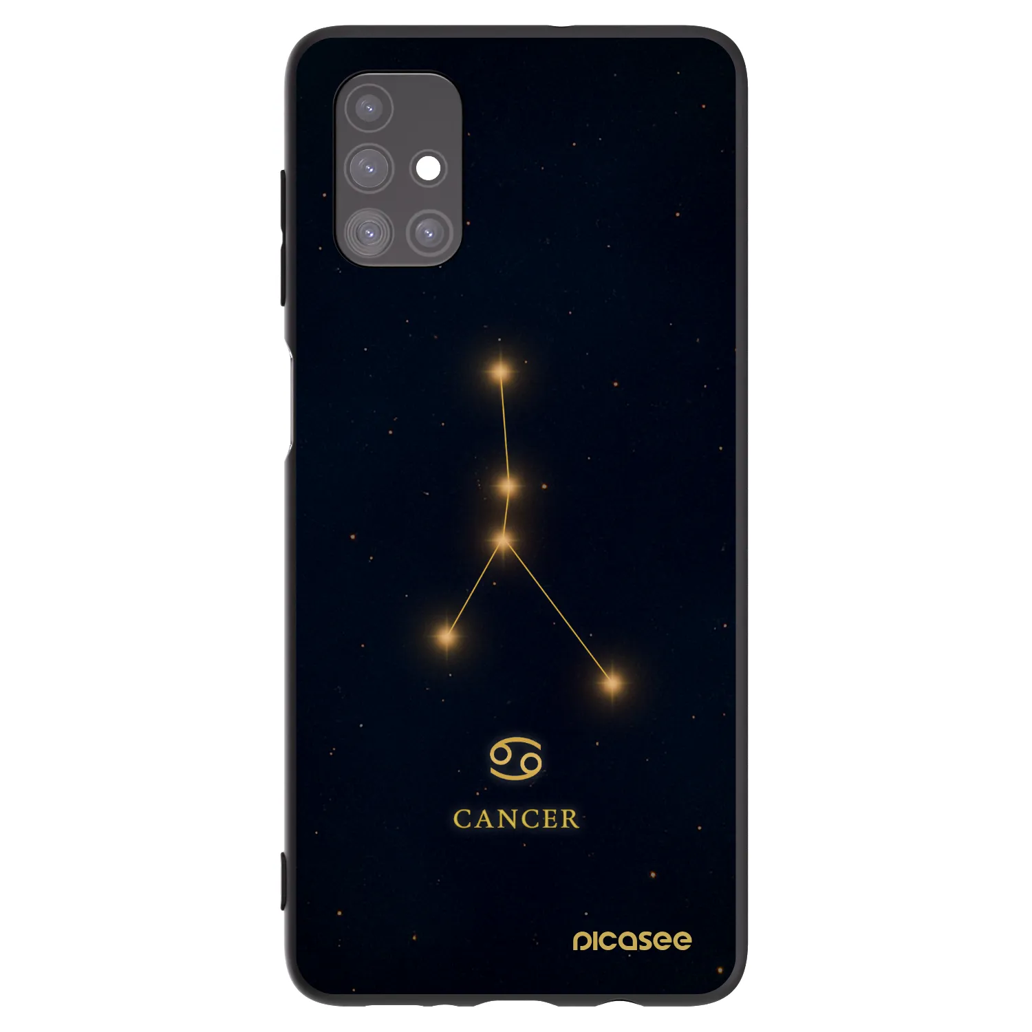 Picasee silikónový čierny obal pre Samsung Galaxy M51 M515F - CANCER