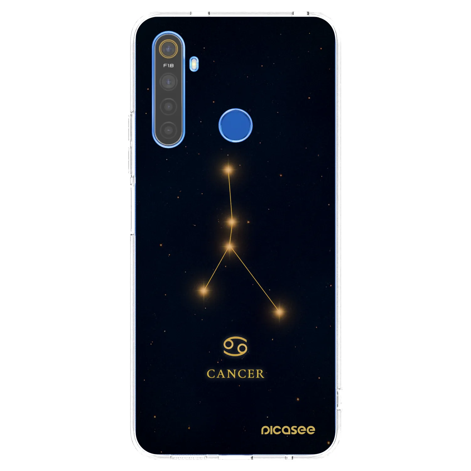 Picasee silikónový prehľadný obal pre Realme 5 - CANCER