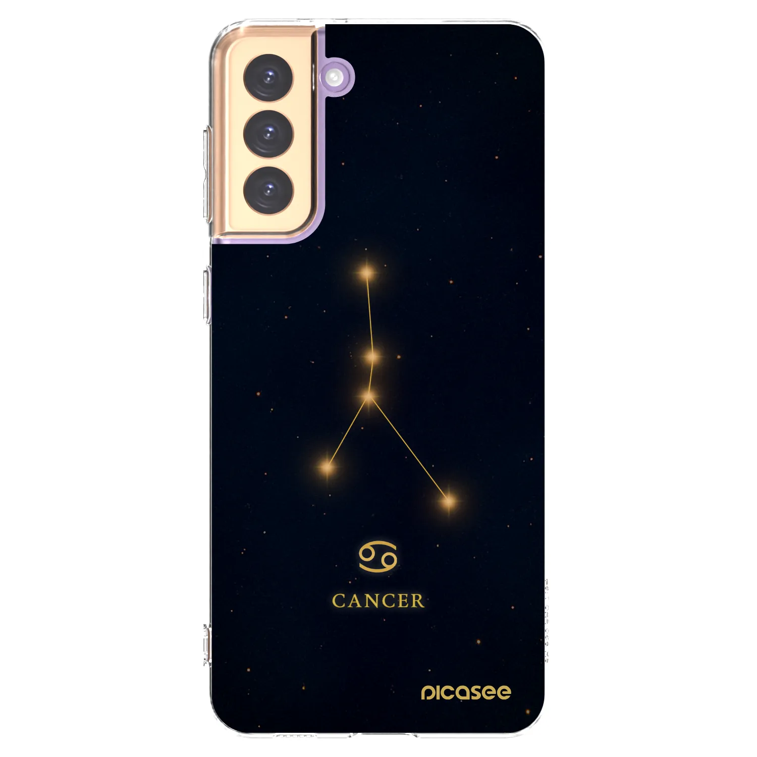 Picasee silikónový prehľadný obal pre Samsung Galaxy S21+ 5G G996F - CANCER