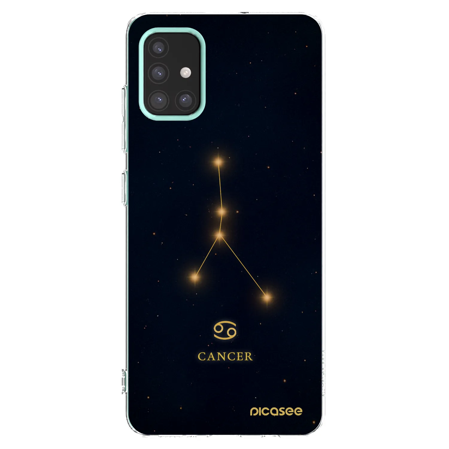 Picasee silikónový prehľadný obal pre Samsung Galaxy M31s - CANCER