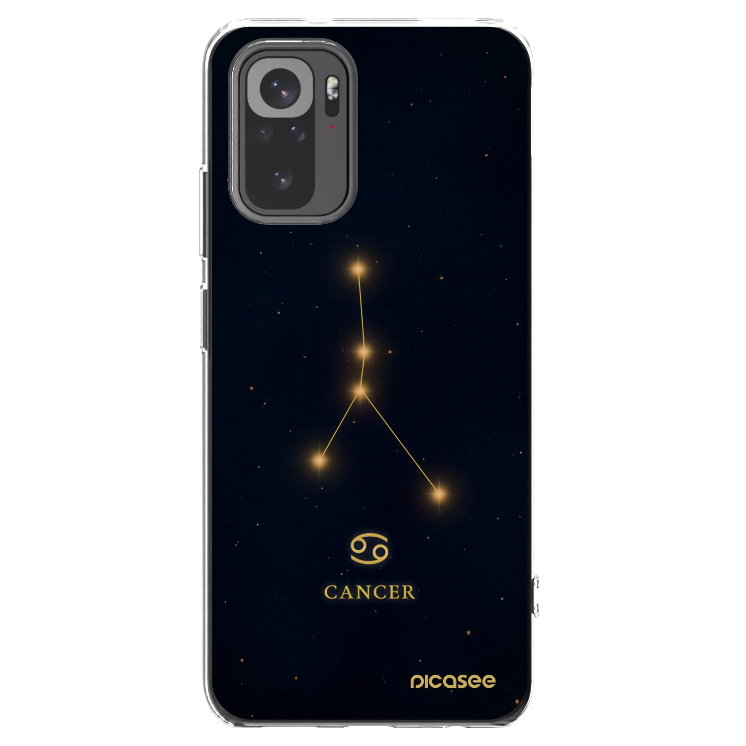 Picasee silikónový prehľadný obal pre Xiaomi Redmi Note 10 - CANCER