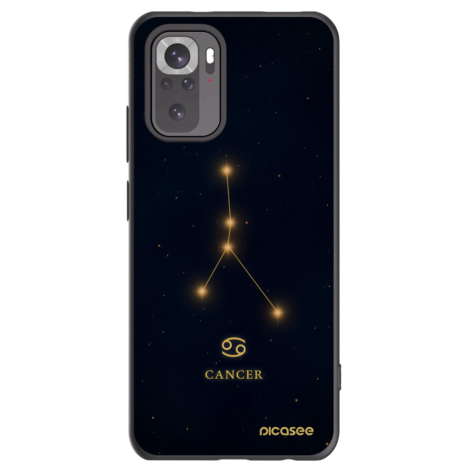 Picasee silikónový čierny obal pre Xiaomi Redmi Note 10 - CANCER