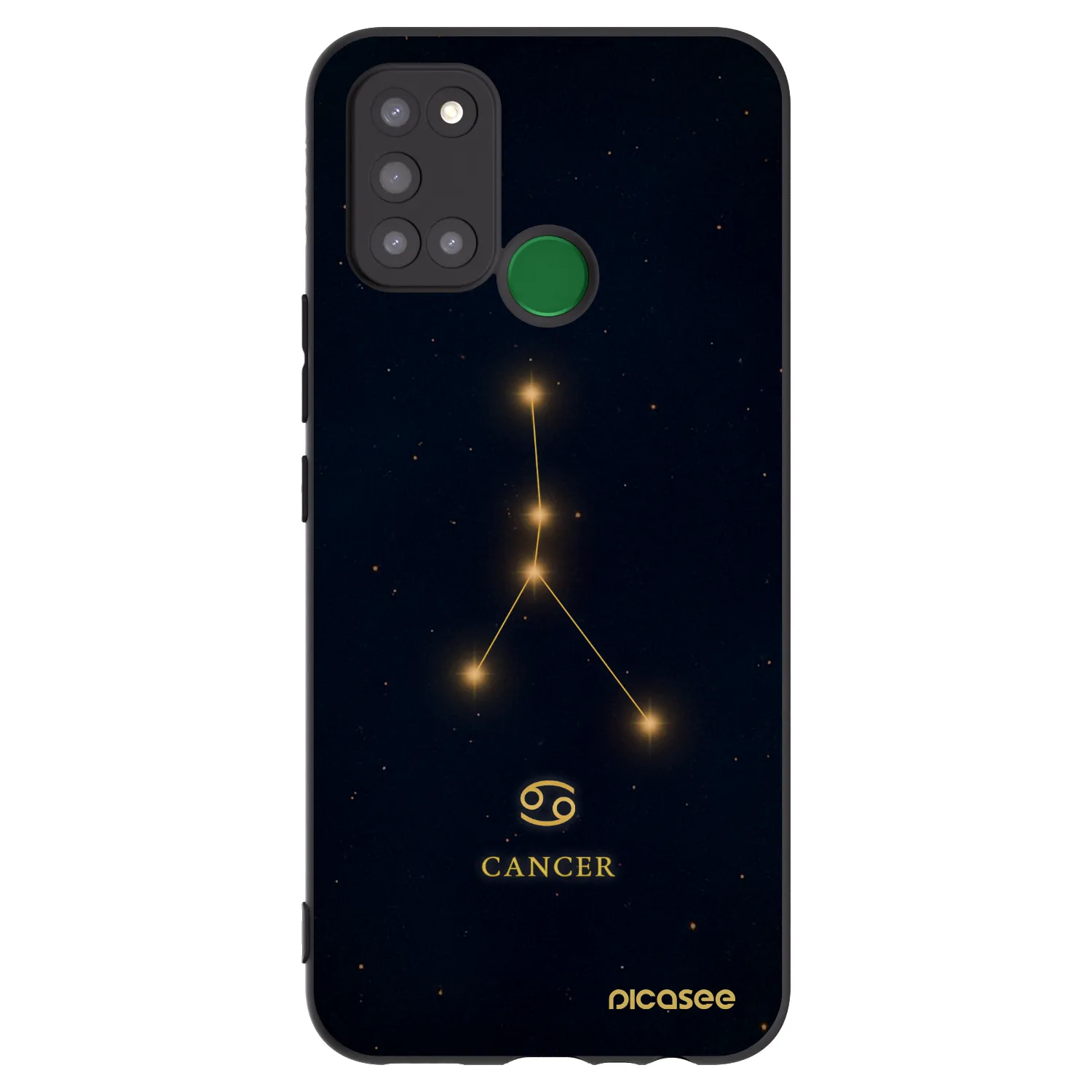 Picasee silikónový čierny obal pre Realme 7i - CANCER