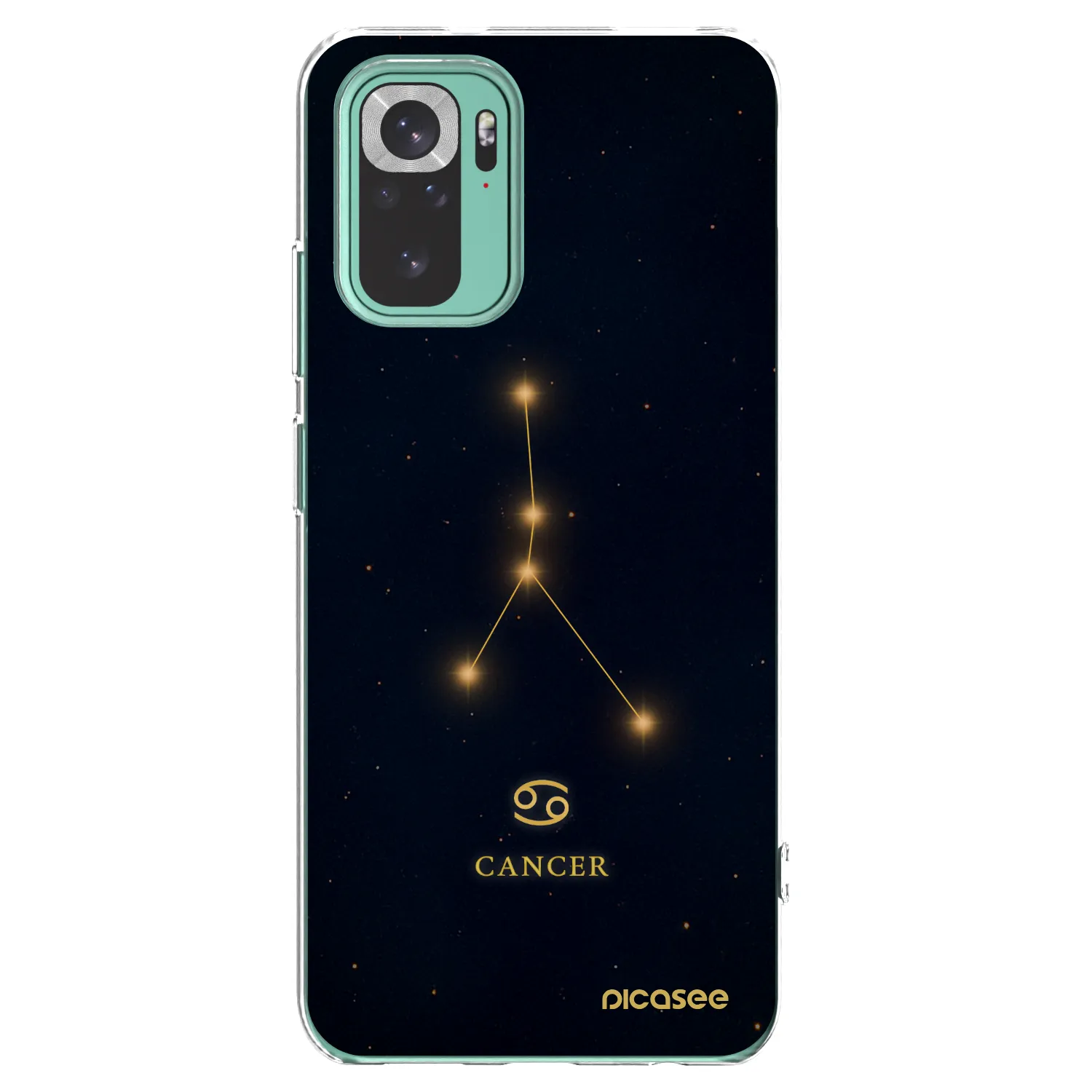Picasee silikónový prehľadný obal pre Xiaomi Redmi Note 10 Pro - CANCER
