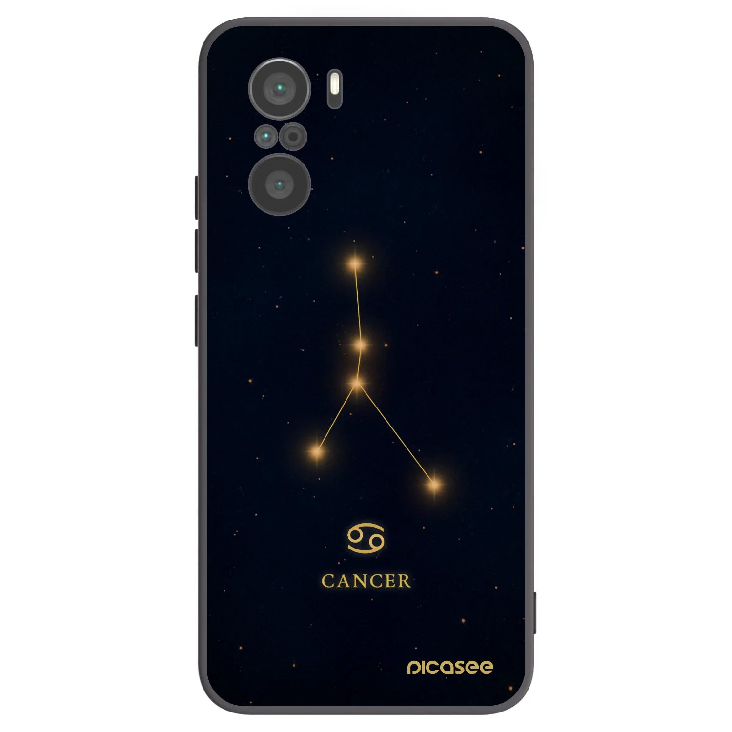 Picasee silikónový čierny obal pre Xiaomi Poco F3 - CANCER