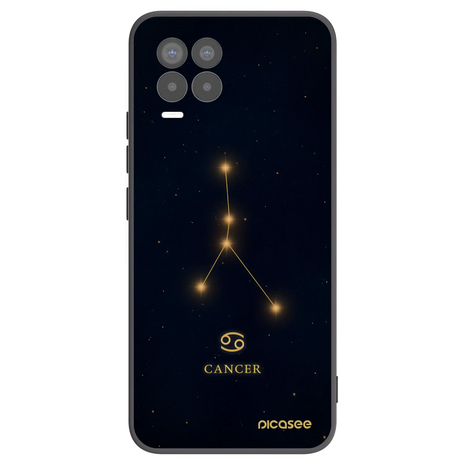 Picasee silikónový čierny obal pre Realme 8 Pro - CANCER