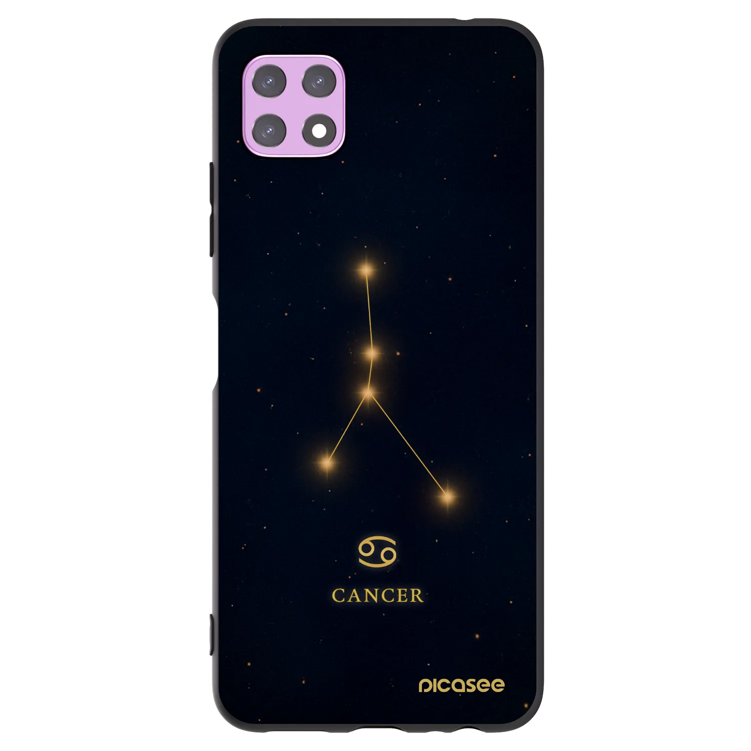 Picasee silikónový čierny obal pre Samsung Galaxy A22 A226B 5G - CANCER