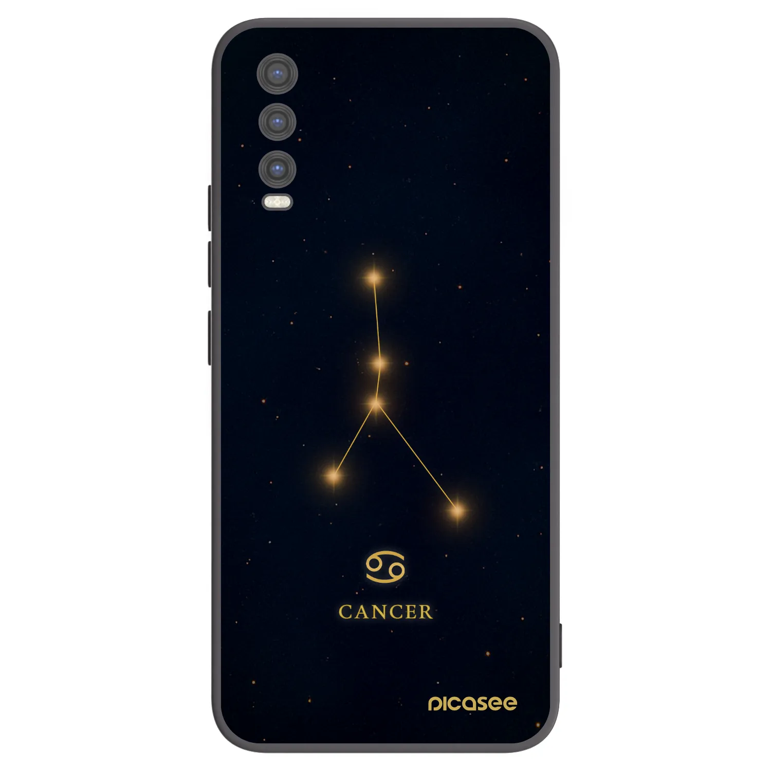 Picasee silikónový čierny obal pre Vivo Y20s - CANCER