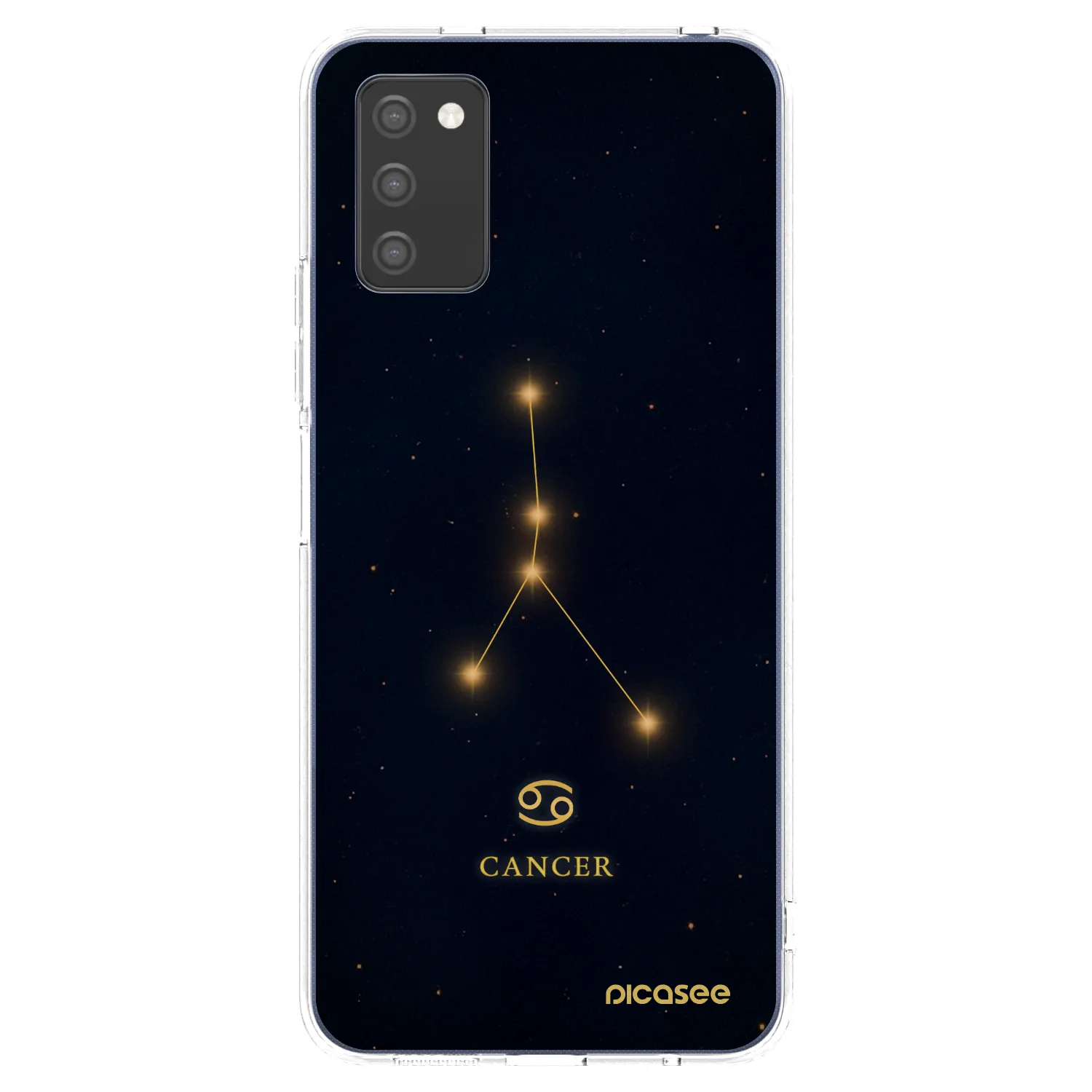 Picasee silikónový prehľadný obal pre Samsung Galaxy A03s A037G - CANCER