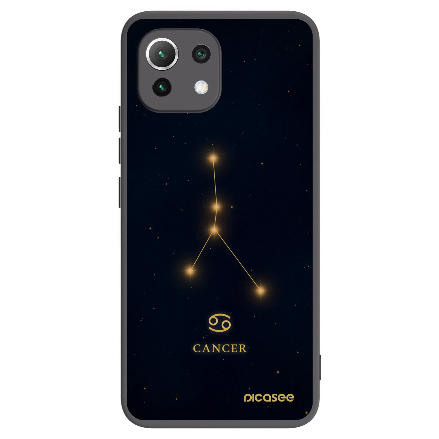 Picasee silikónový čierny obal pre Xiaomi 11 Lite 5G NE - CANCER