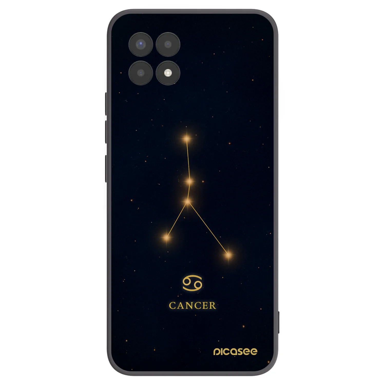 Picasee silikónový čierny obal pre Realme 8i - CANCER