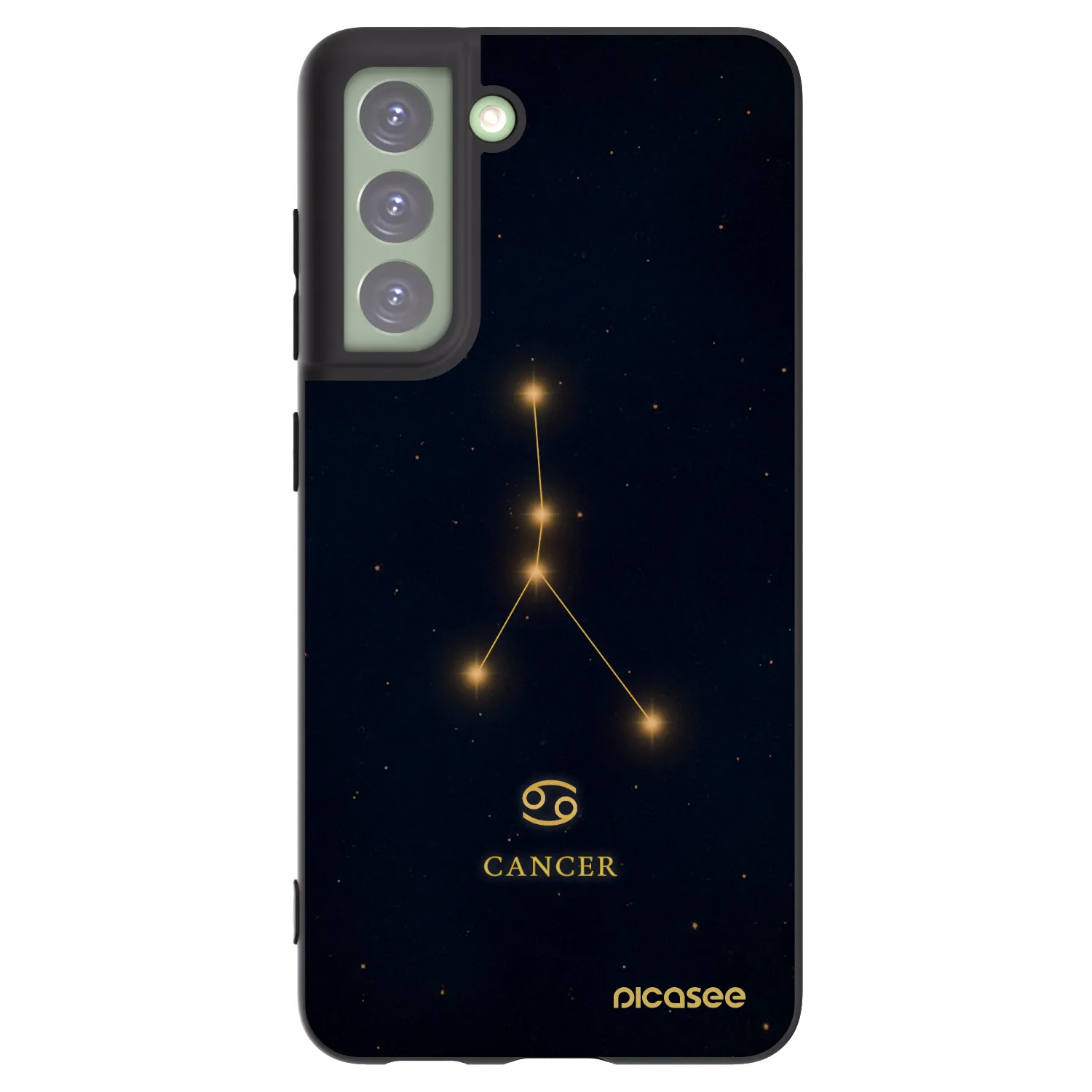 Picasee silikónový čierny obal pre Samsung Galaxy S21 FE 5G - CANCER