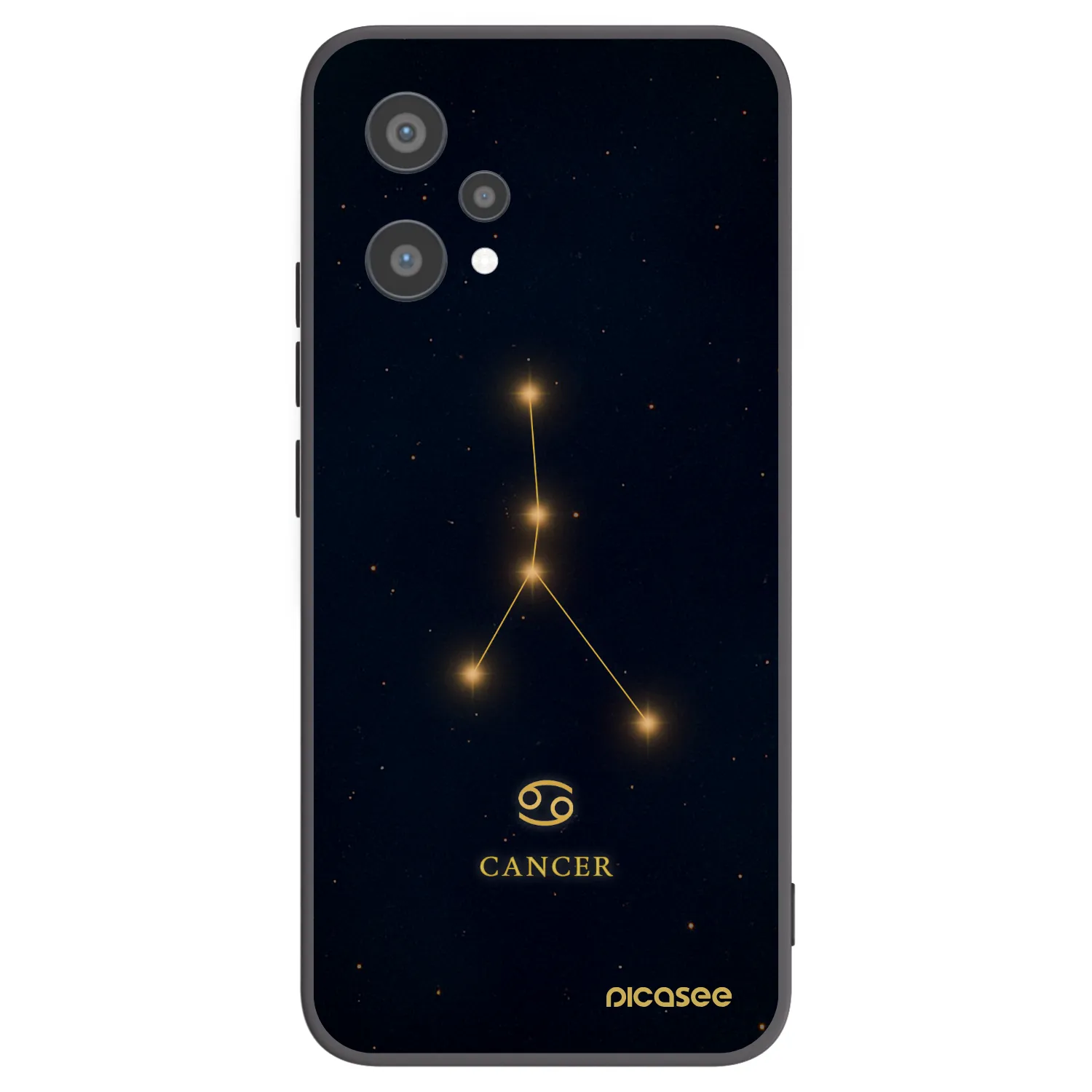 Picasee silikónový čierny obal pre Realme 9 Pro 5G - CANCER