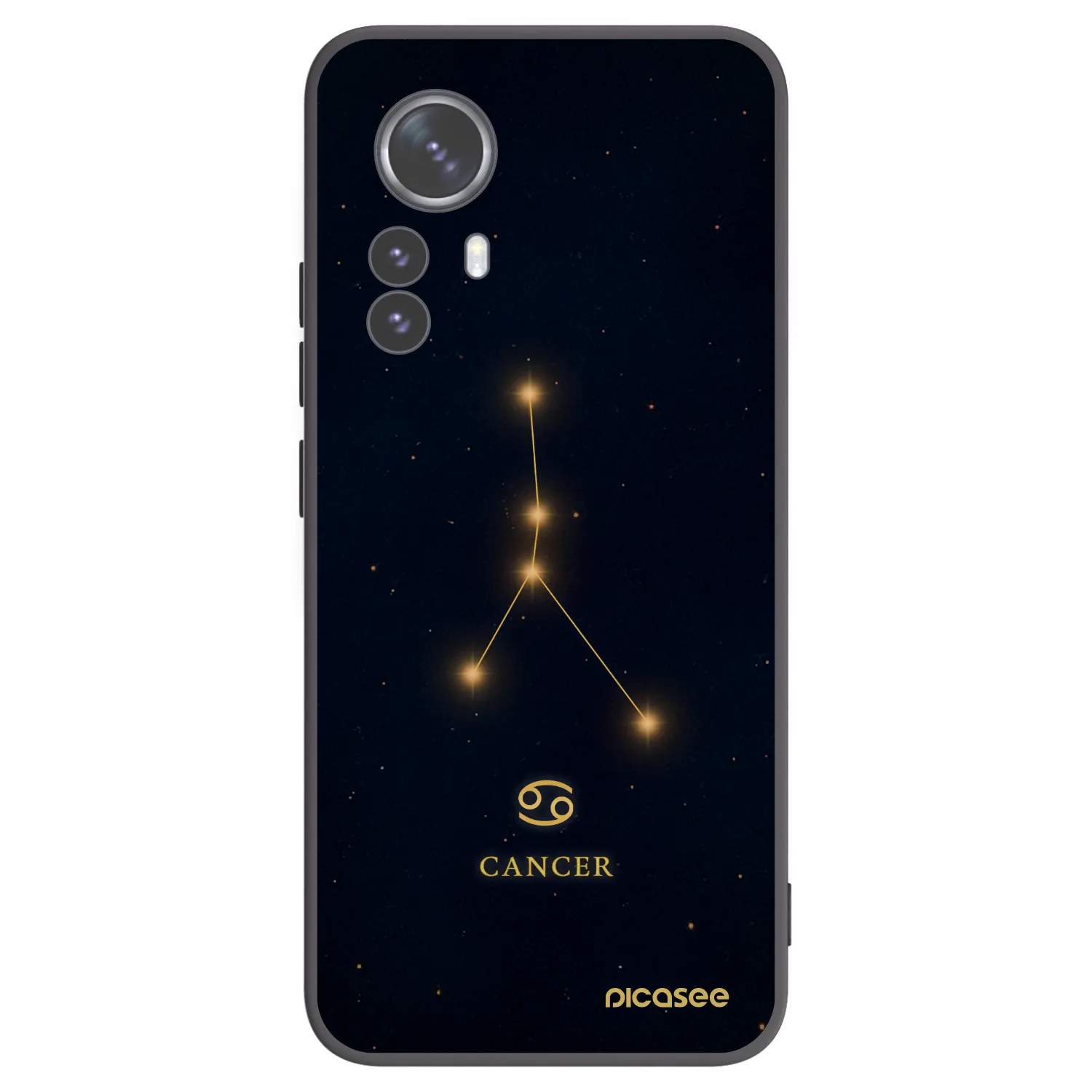 Picasee silikónový čierny obal pre Xiaomi 12 Pro - CANCER
