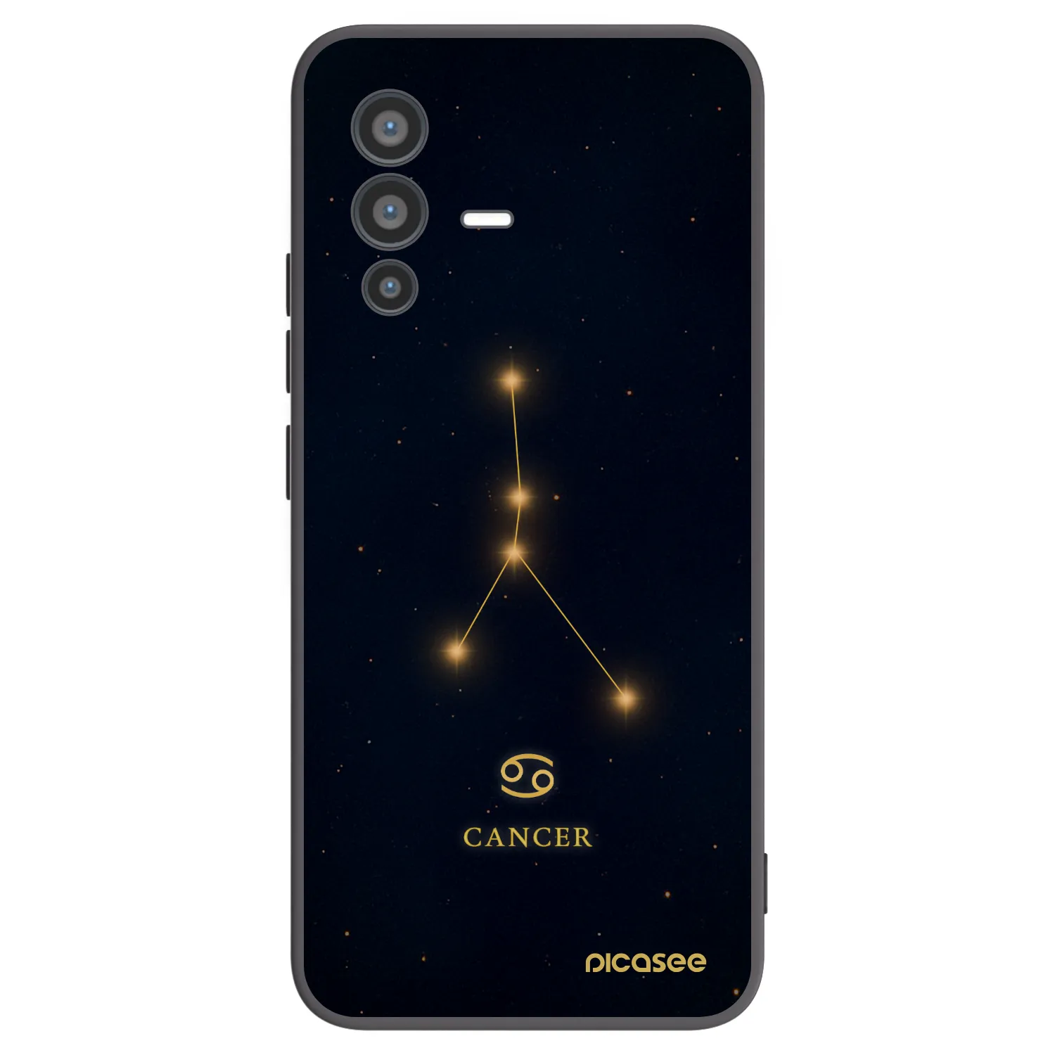 Picasee silikónový čierny obal pre Vivo V23 5G - CANCER