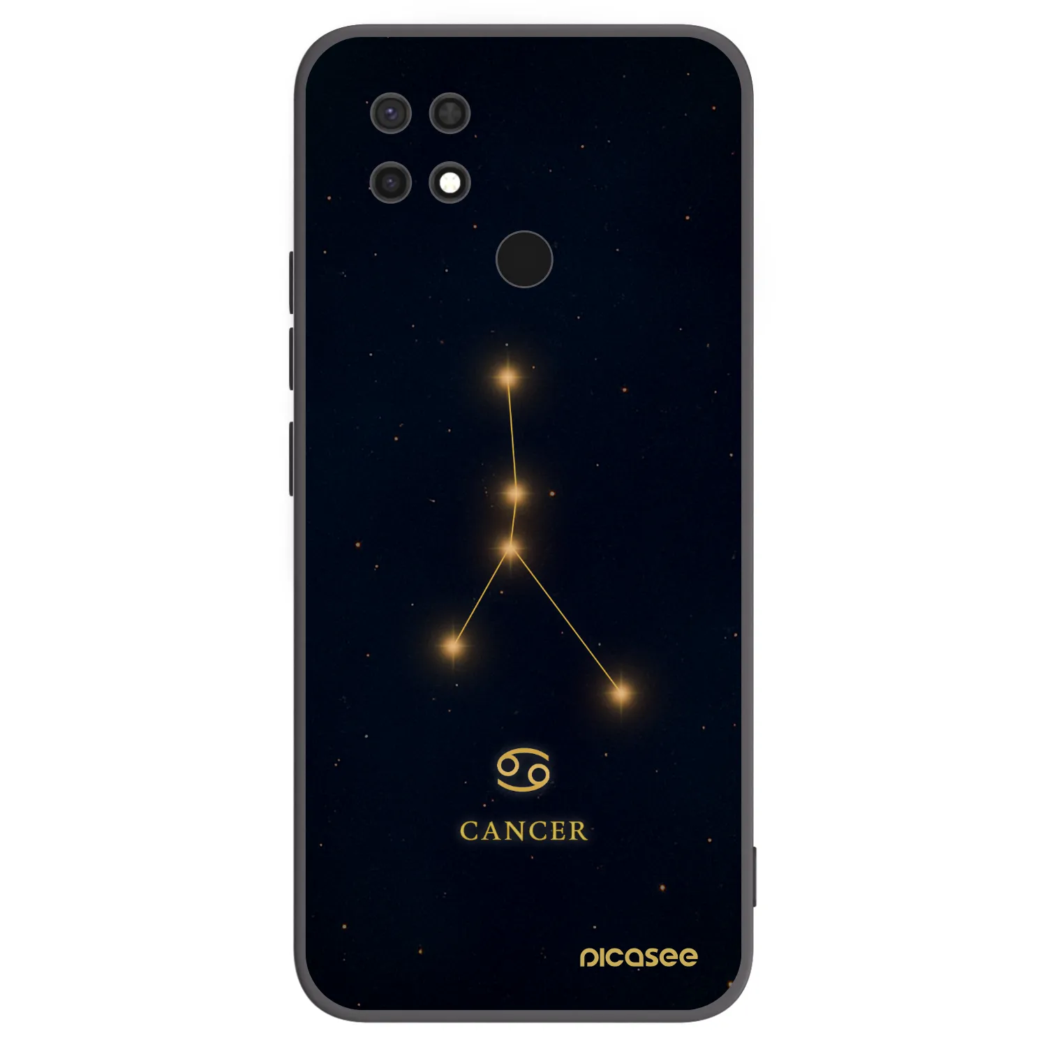 Picasee silikónový čierny obal pre Xiaomi Redmi 10C - CANCER