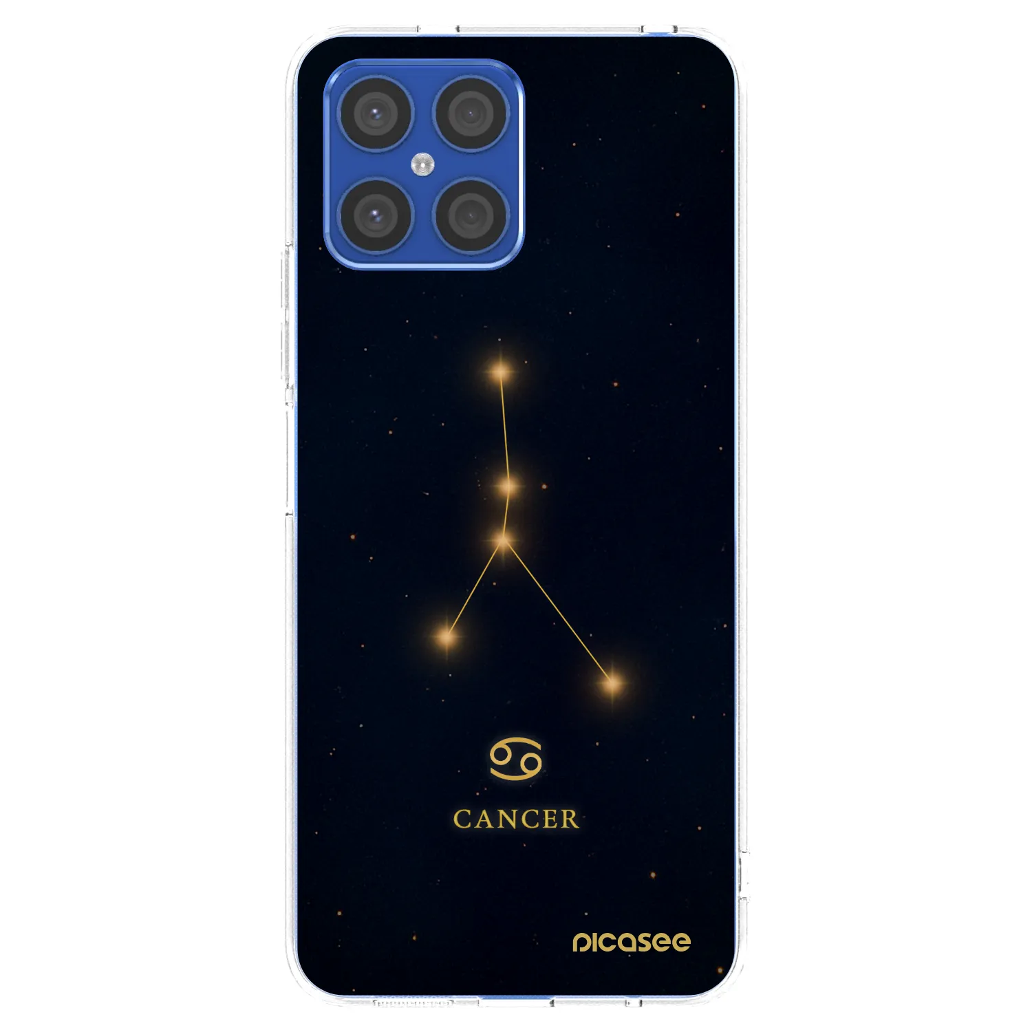 Picasee silikónový prehľadný obal pre Honor X8 4G - CANCER