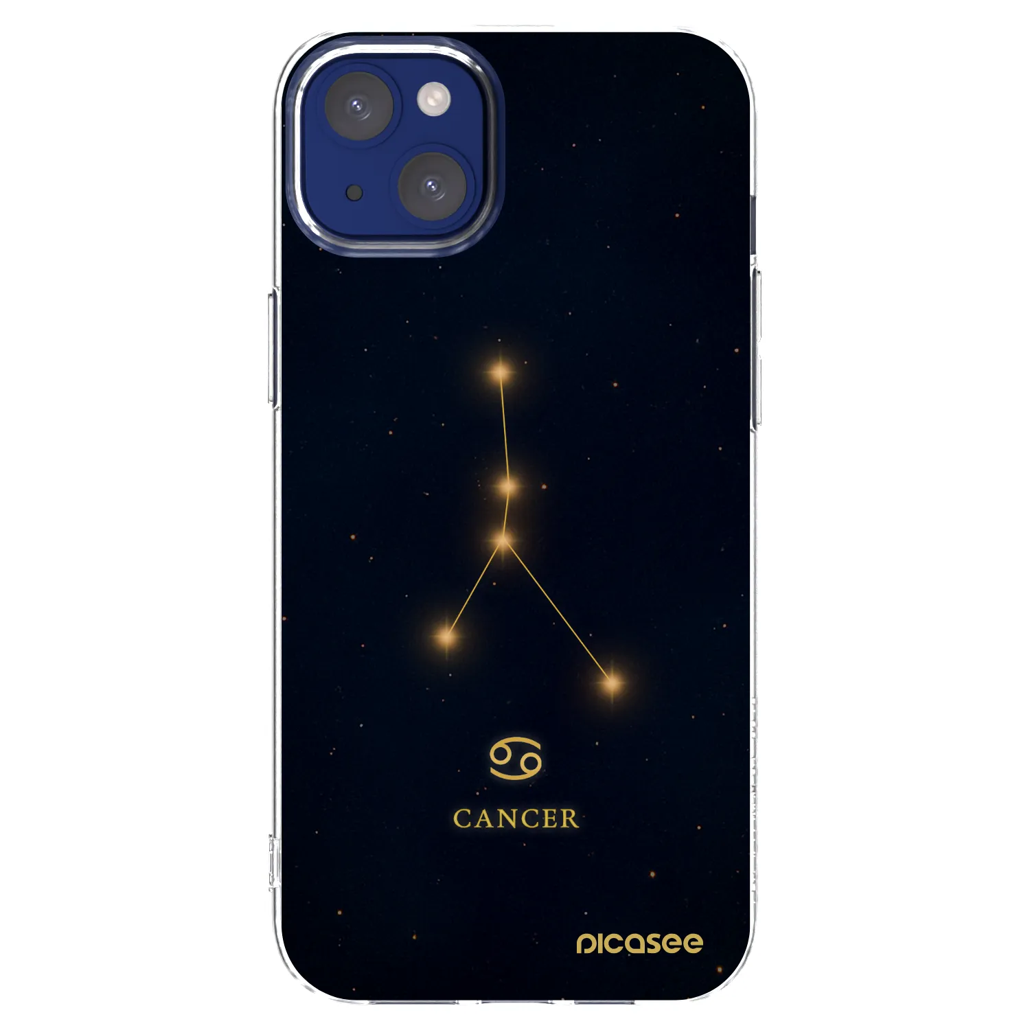 Picasee silikónový prehľadný obal pre Apple iPhone 14 Plus - CANCER