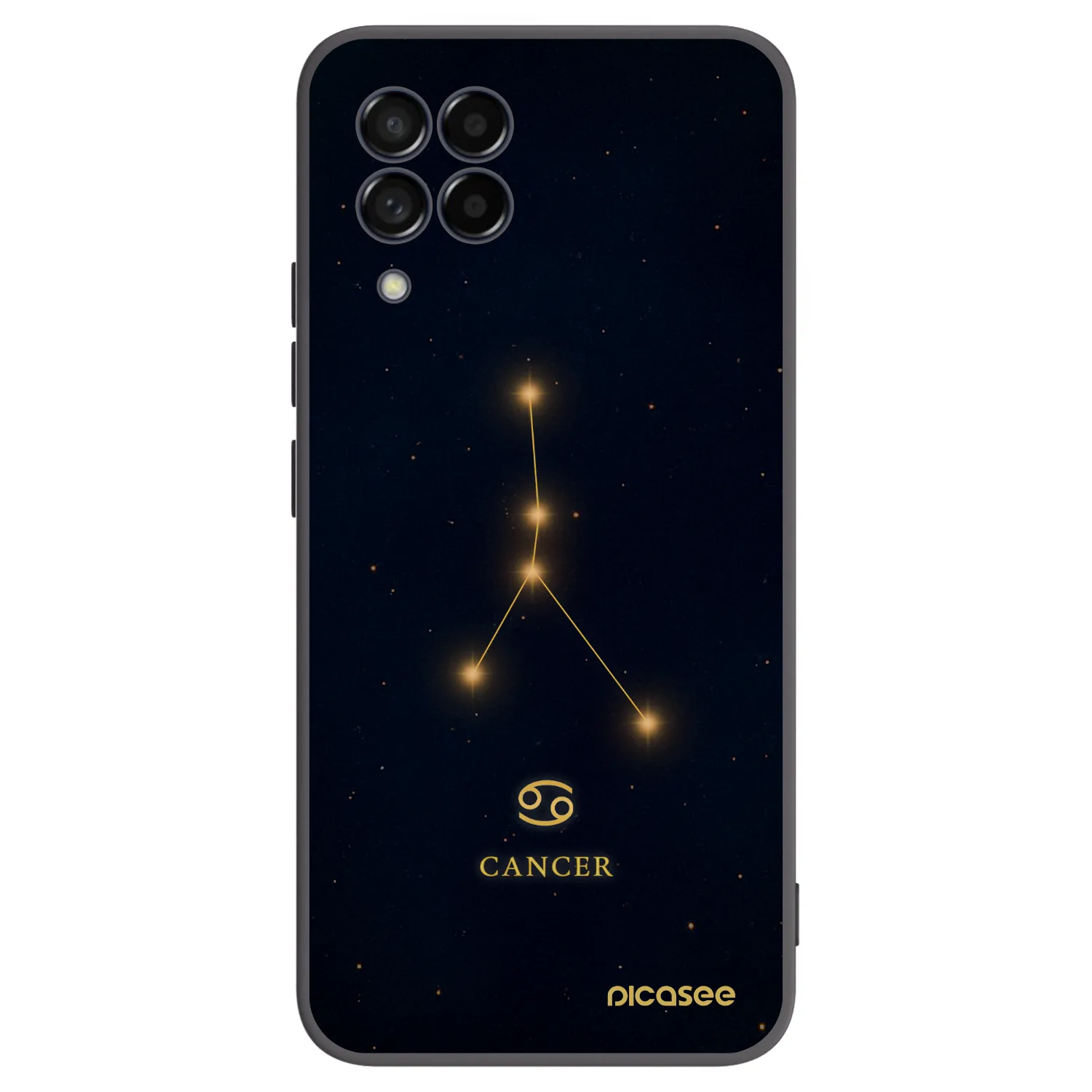 Picasee silikónový čierny obal pre Samsung Galaxy M53 5G - CANCER
