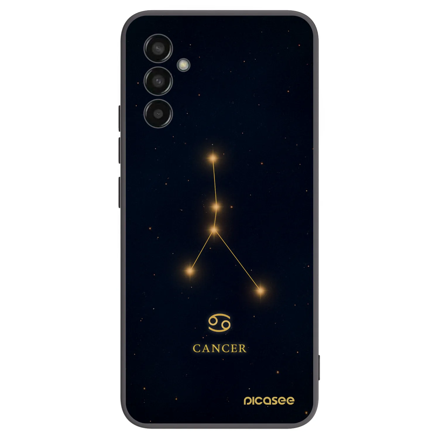Picasee silikónový čierny obal pre Samsung Galaxy M13 M135F - CANCER