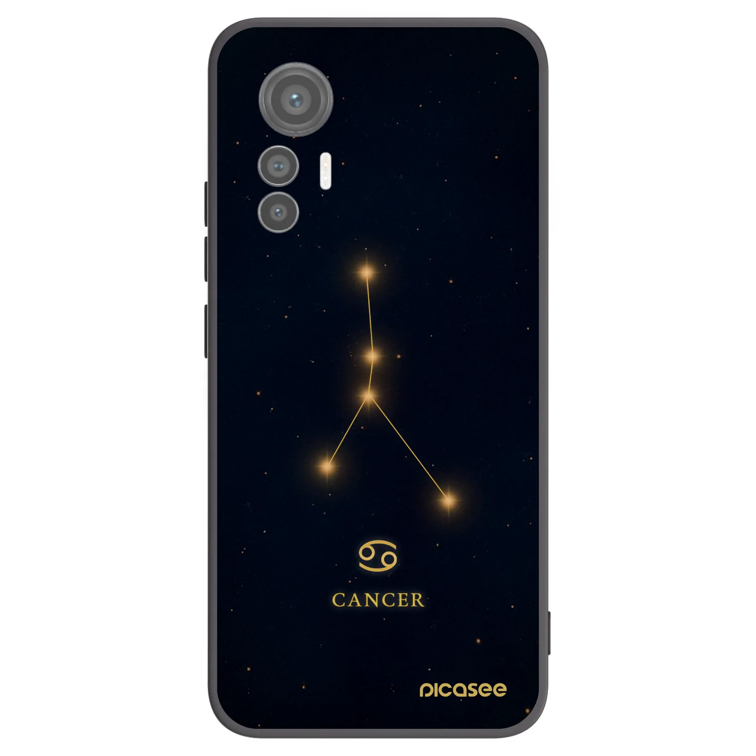Picasee silikónový čierny obal pre Xiaomi 12 Lite - CANCER